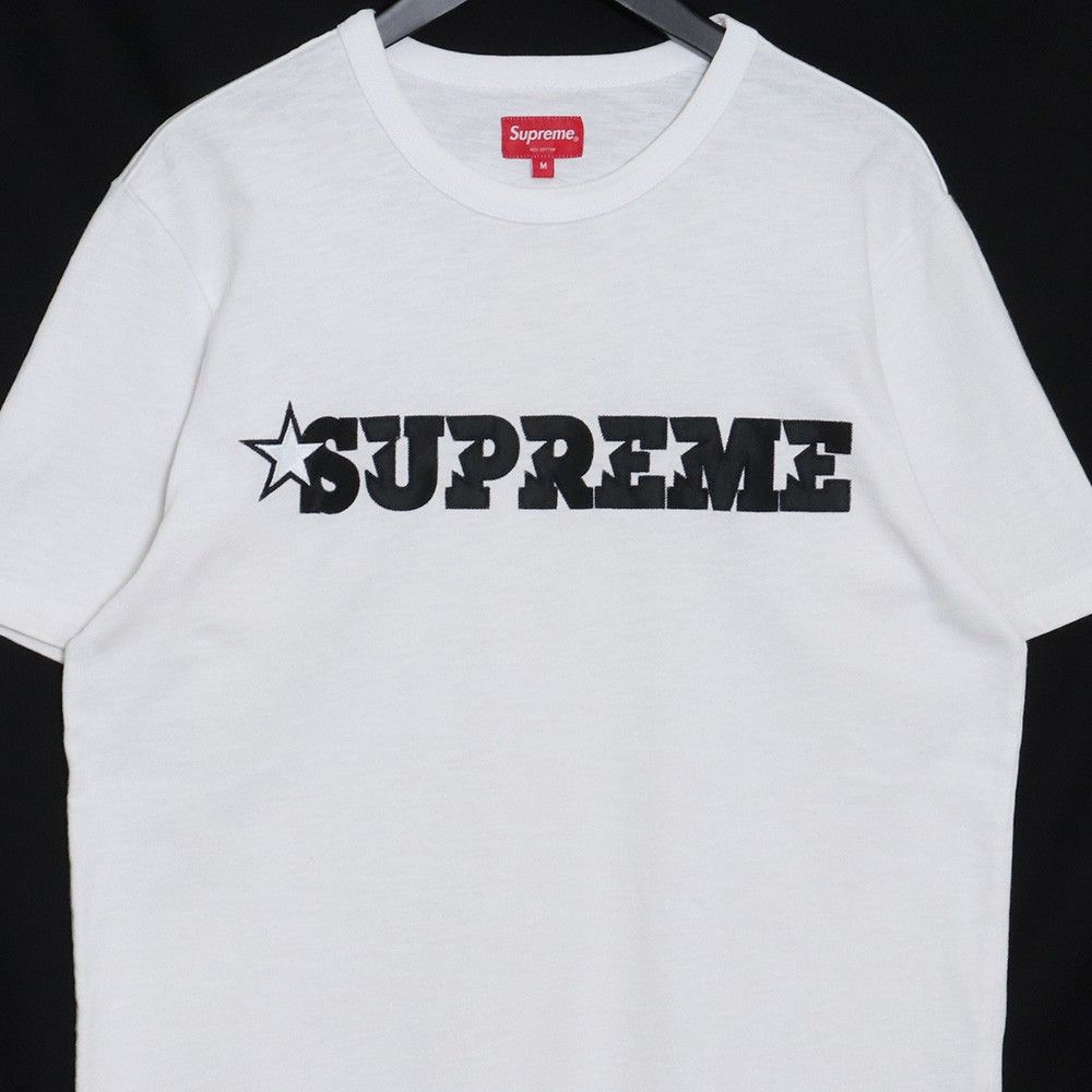 SUPREME Star Logo S/S Tee Mサイズ ホワイト - メルカリ