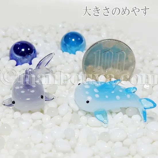 全部ジンベイザメガラス細工ミニチュア