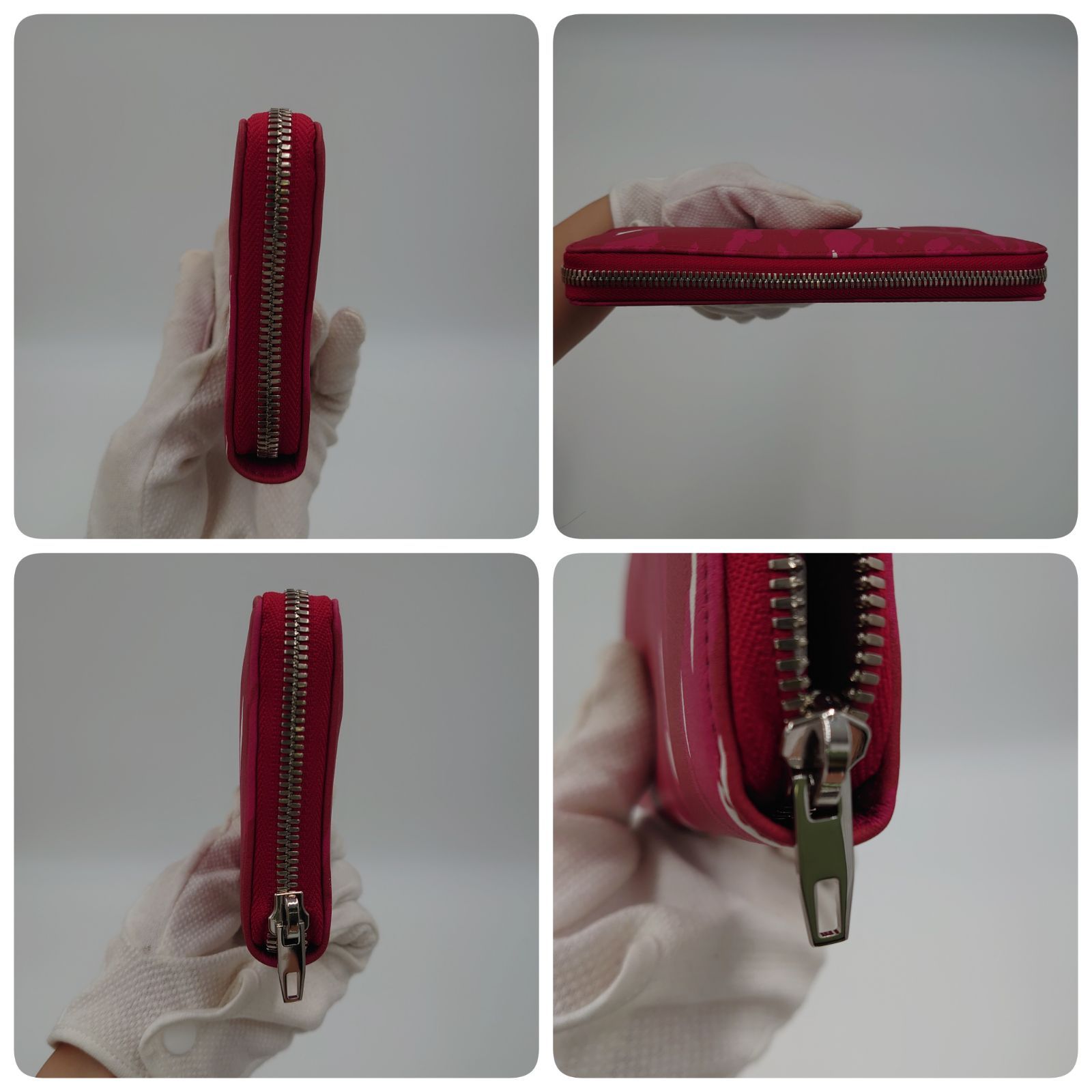 BALENCIAGA 長財布 ラウンドファスナー レザー レッド 392124 - メルカリ 