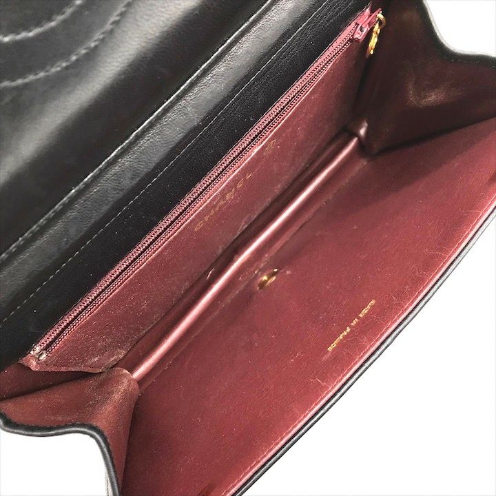 良品 CHANEL シャネル マトラッセ ココマーク プッシュロック チェーン