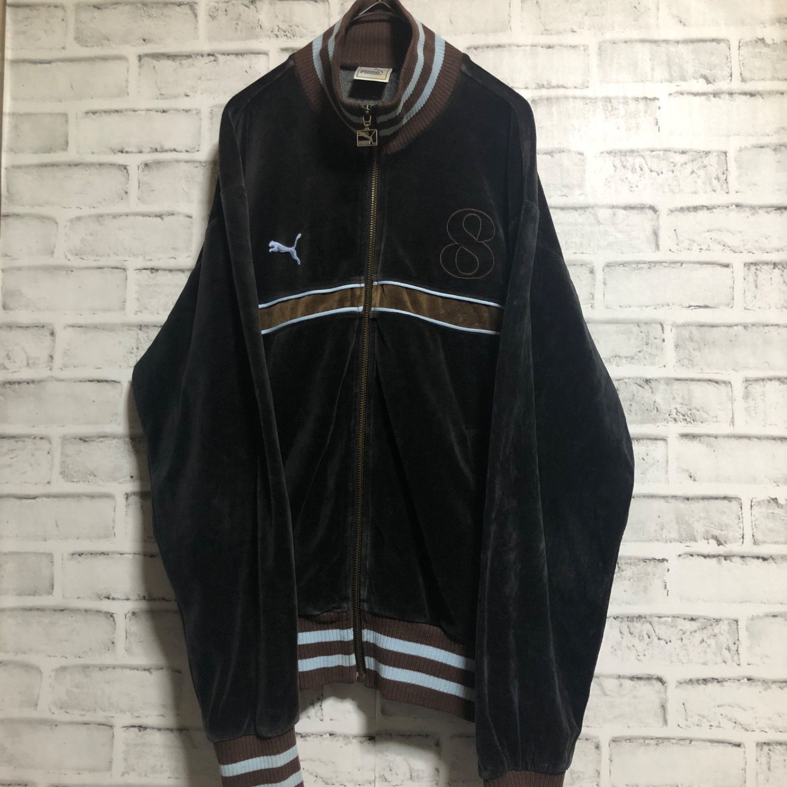 激安人気新品 フランス製 70s PUMA ベロア ボーダー トラック