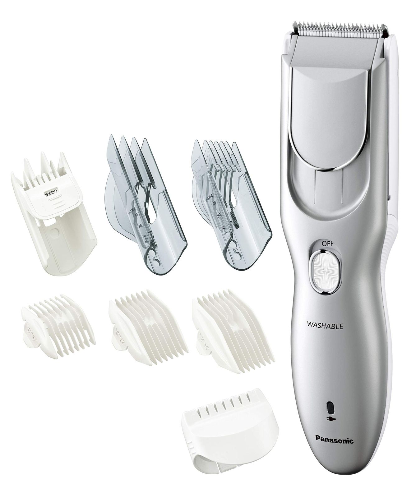 パナソニック バリカン ヘアーカッター 充電 交流式 シルバー調 ER-GF81-S アタッチメント7個付き 水洗い可
