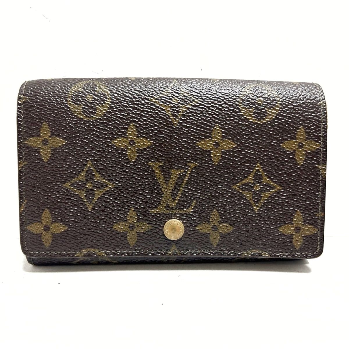 LOUIS VUITTON(ルイヴィトン) 2つ折り財布 モノグラム ポルトモネビエトレゾール M61730 - レザー