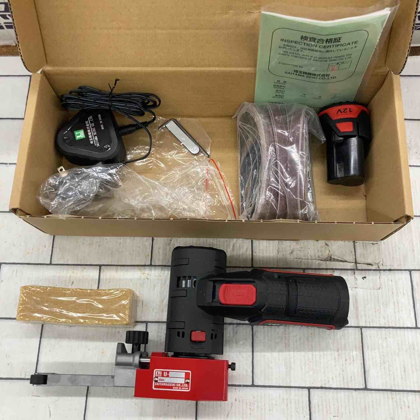 埼玉精機 コードレスベルトサンダ UEBS10 所沢店