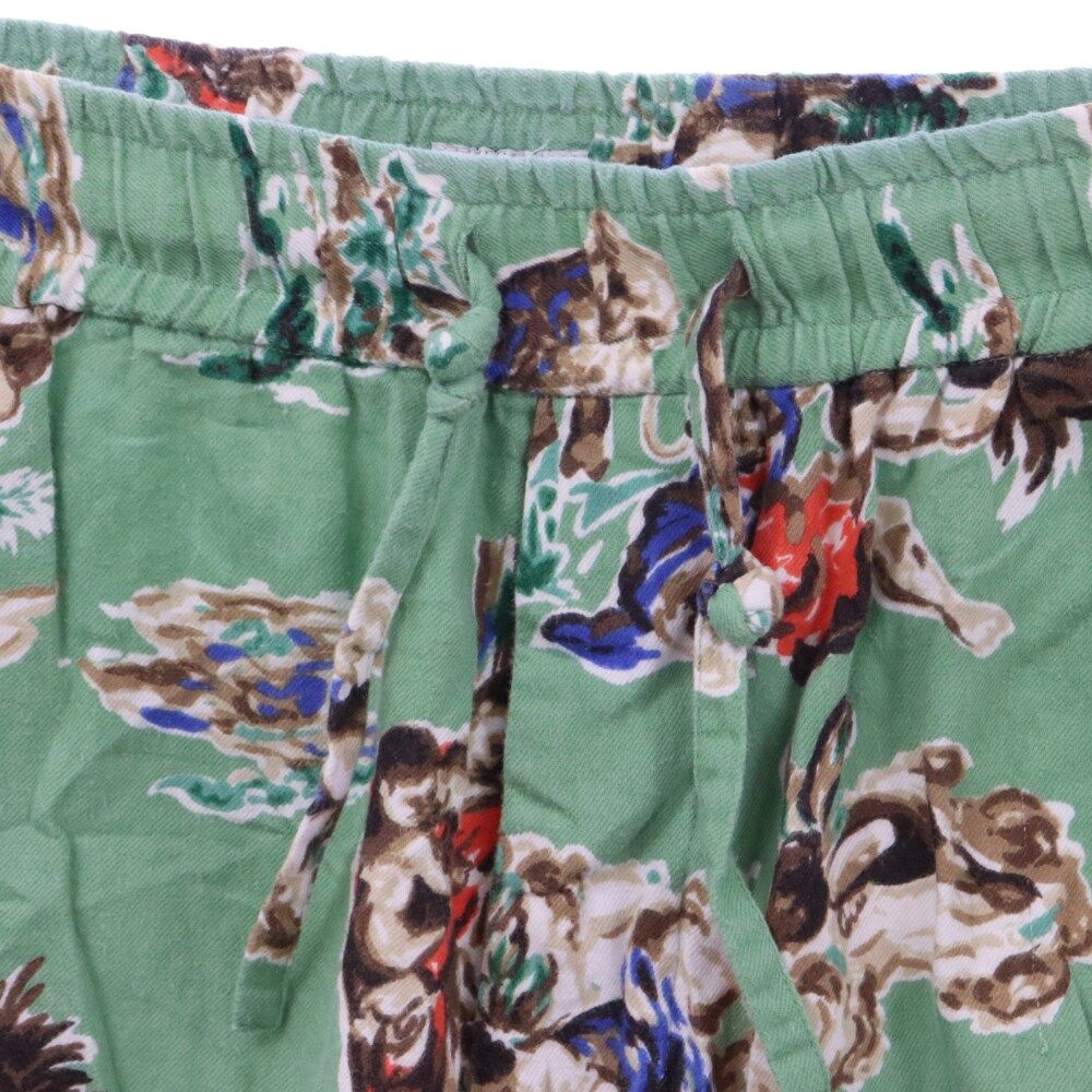 SAINT MICHAEL (セントマイケル) 21SS PJ PANTS HORSE PATTERN ホースパターンパンツ グリーン  SM-S21-0000-034 - メルカリ