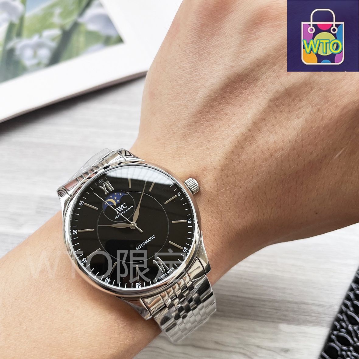 今日特価】IWC Classic Timepiece ホワイト / ゴールドケース 三