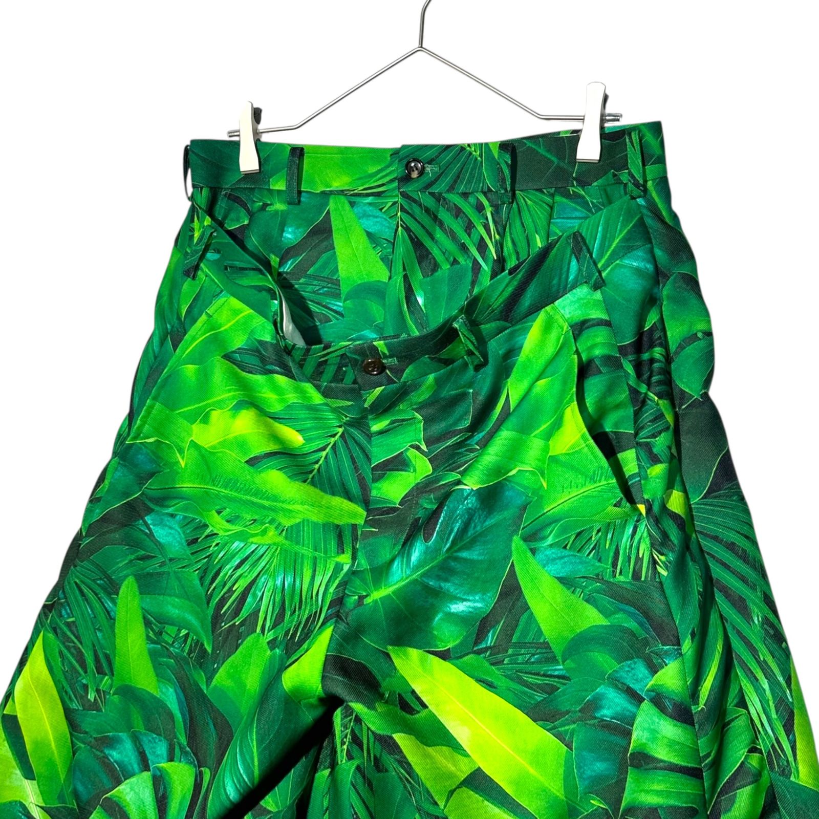 使いこなせる COMME des GARCONS HOMME PLUS コムデギャルソンオムプリュス 24SS Leaf Pattern All-Over Print Layered Half Pants リーフ 総柄 プリント レイヤード ハーフ パンツ PM-P030