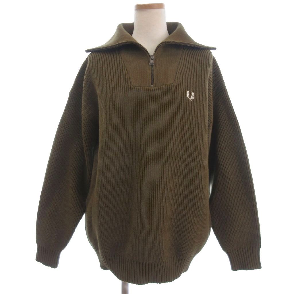 FRED PERRY フレッド ペリーハーフジップ ニット ジャンパー 楽天市場】フレッドペリー FRED PERRY ワッフル ステッチ ハーフ