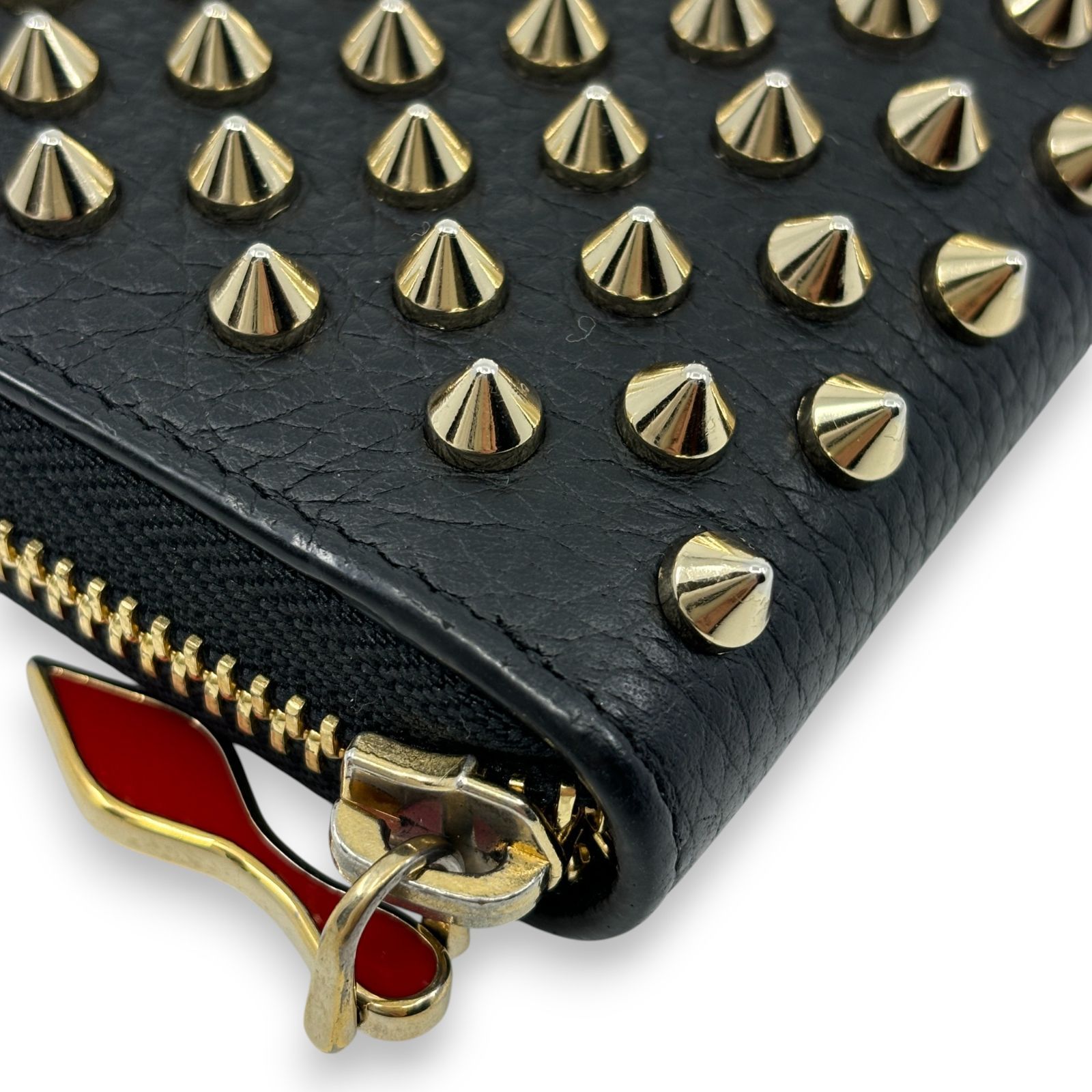 ⭐️ 極美品 ルブタン パネトーネ スパイク スタッズ コインケース 鑑定済 Christian Louboutin クリスチャン ルブタン パネトーネ