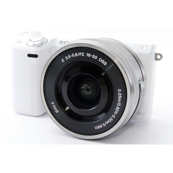 ソニー SONY NEX-5R レンズキット ホワイト 美品 Wi-FiでSDカード付き - メルカリ