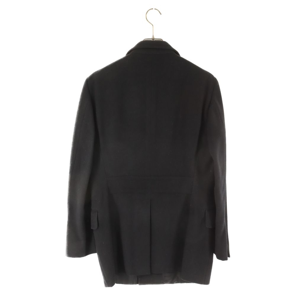 GUCCI (グッチ) ダブルPコート 56048G ウールジャケット ブラック  