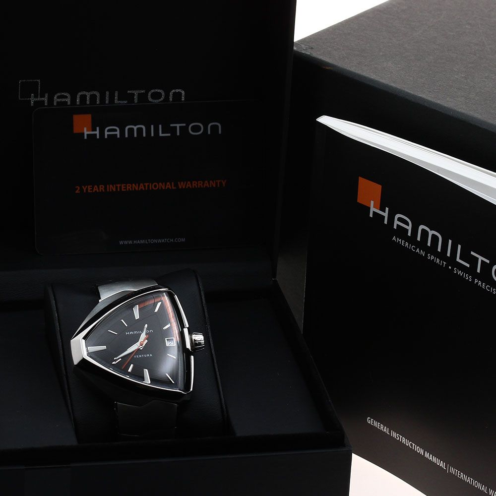 【ジョー】Hamilton ベンチュラ エルヴィス80　H245510 ハミルトン ベンチュラ エルビス80 H245510 黒文字盤 メンズ中古