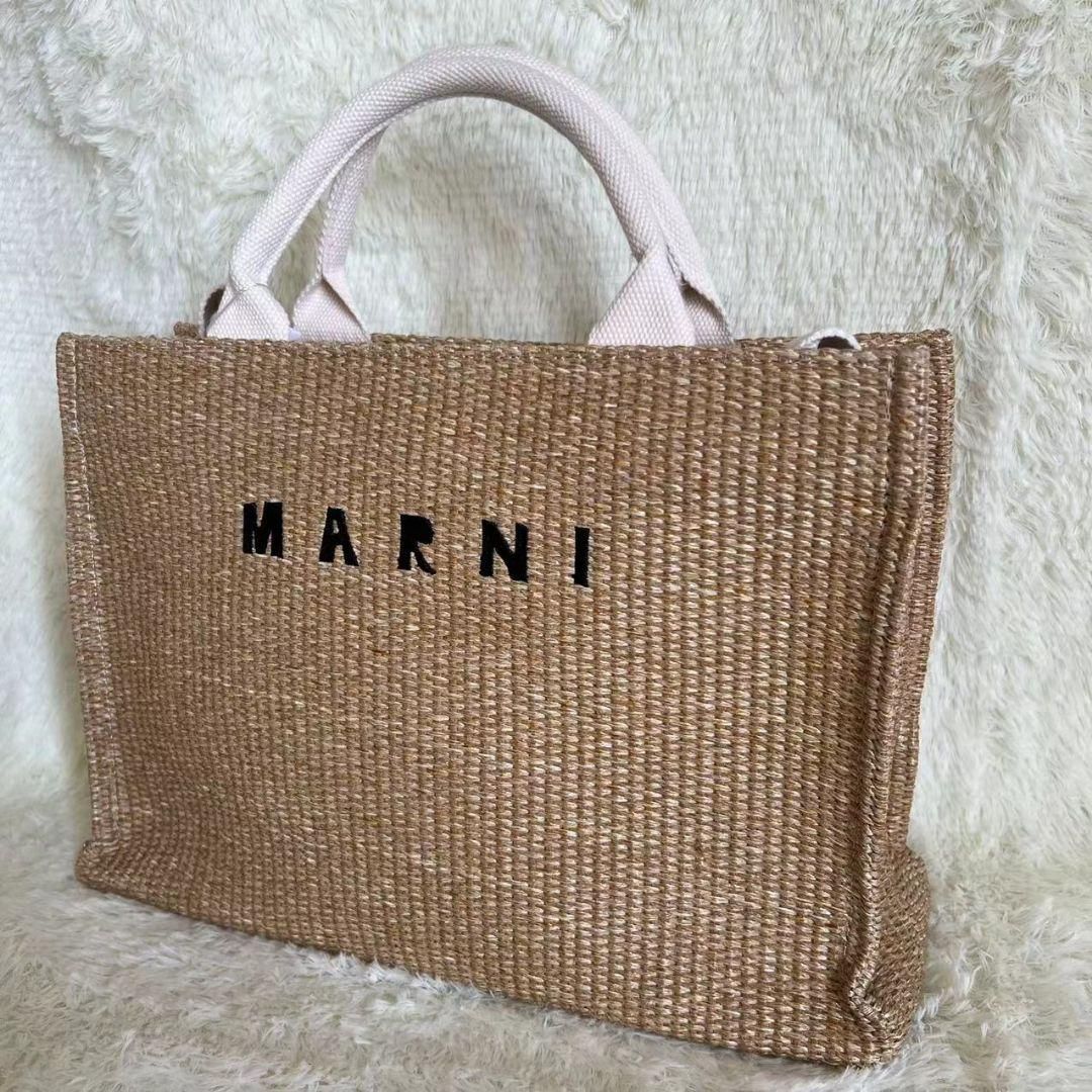 新品未使用 MARNIトートバッグ かごバック スモール ショルダー付き 