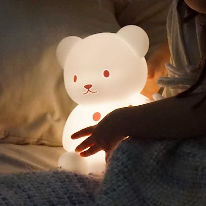 ハシートップイン(Hashy TOPIN) シリコン製・LEDライト くまのおやすみ
