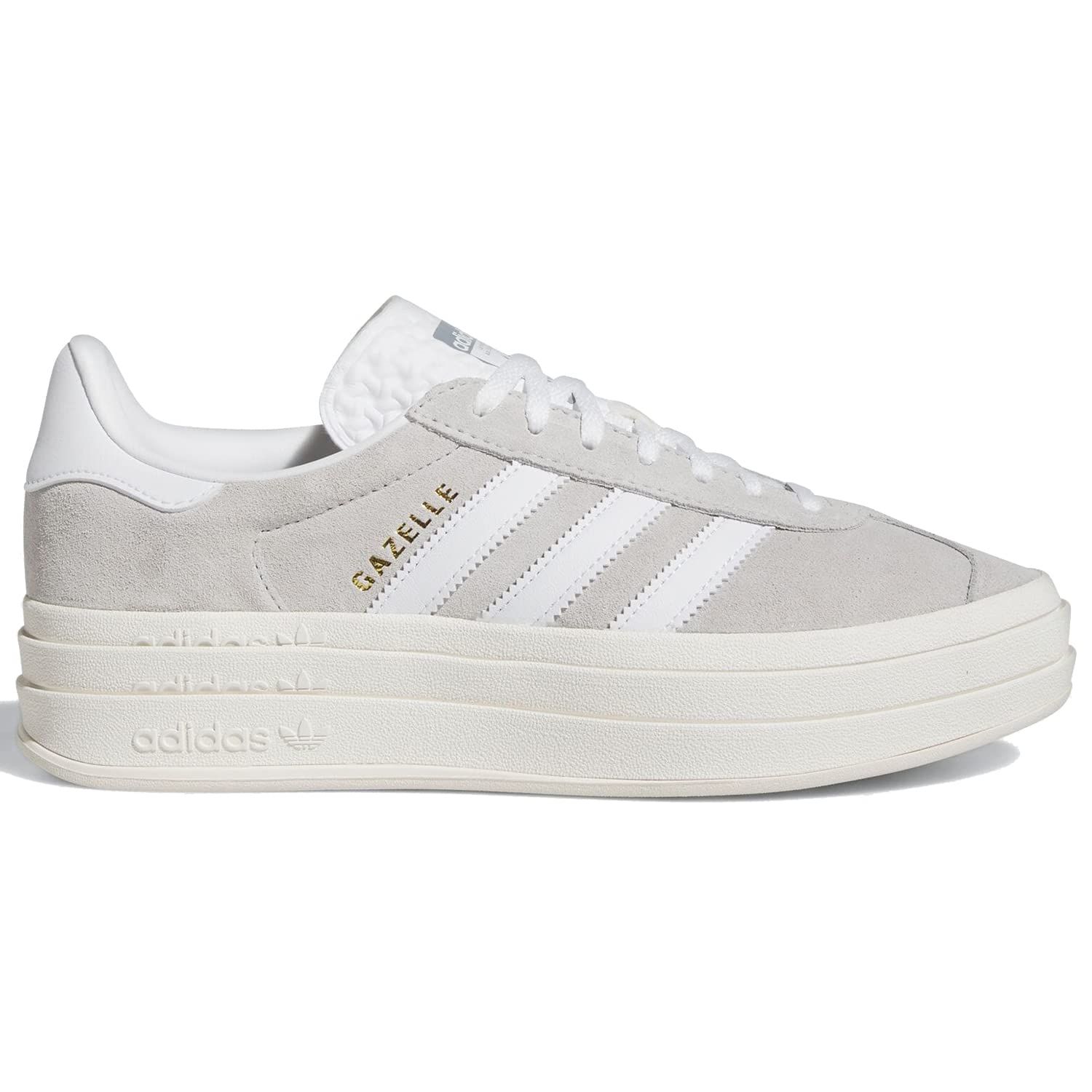 アディダス ガゼルボールド W GAZELLE BOLD グレーツー|フットウェアホワイト|コアホワイト HQ6893 日本 正規品 23.5cm グレーツー|フットウェアホワイト|コアホワイト 23.5 cm