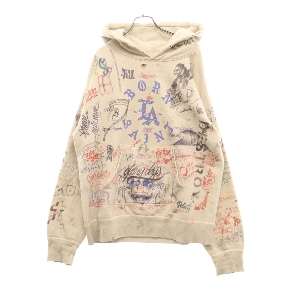 超可爱 MICHAEL SAINT (セントマイケル) BR_HOODIE RAISED X ×BONE 24SS トップス