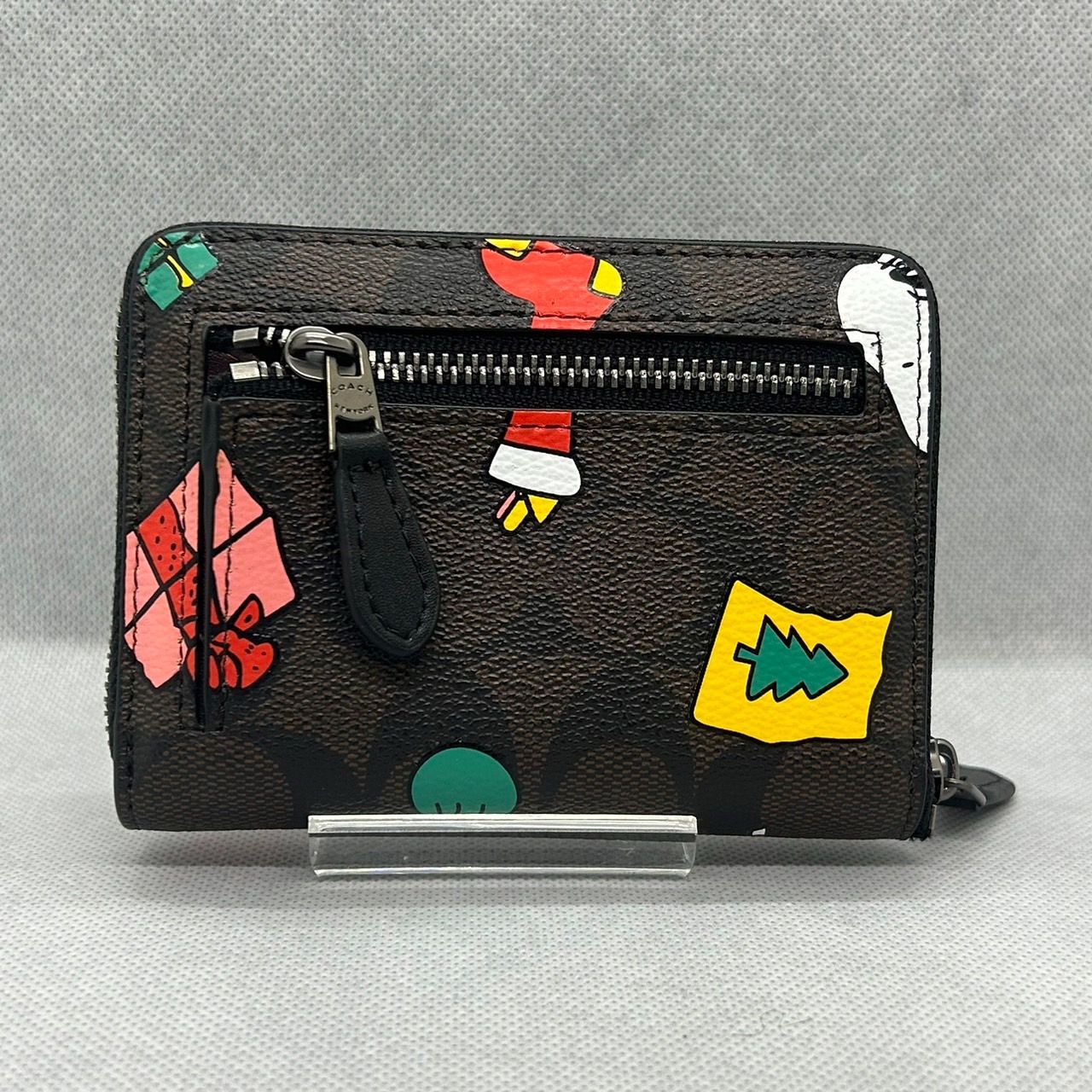 バーゲンセール COACH シグネチャー スヌーピー スモール ジップ