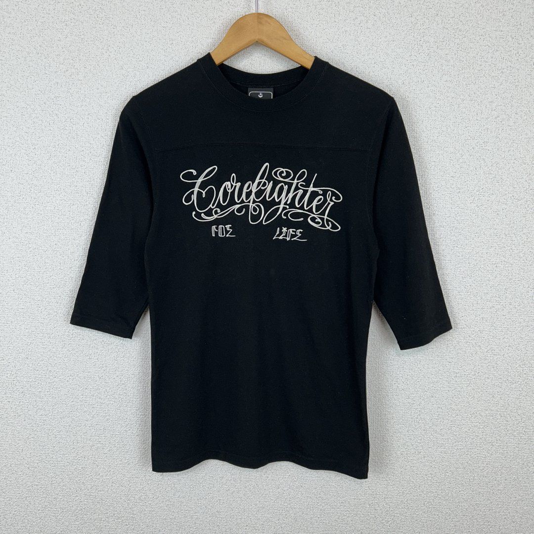 Corefighter コアファイター フットボールTシャツ 七分袖 刺繍ロゴ 