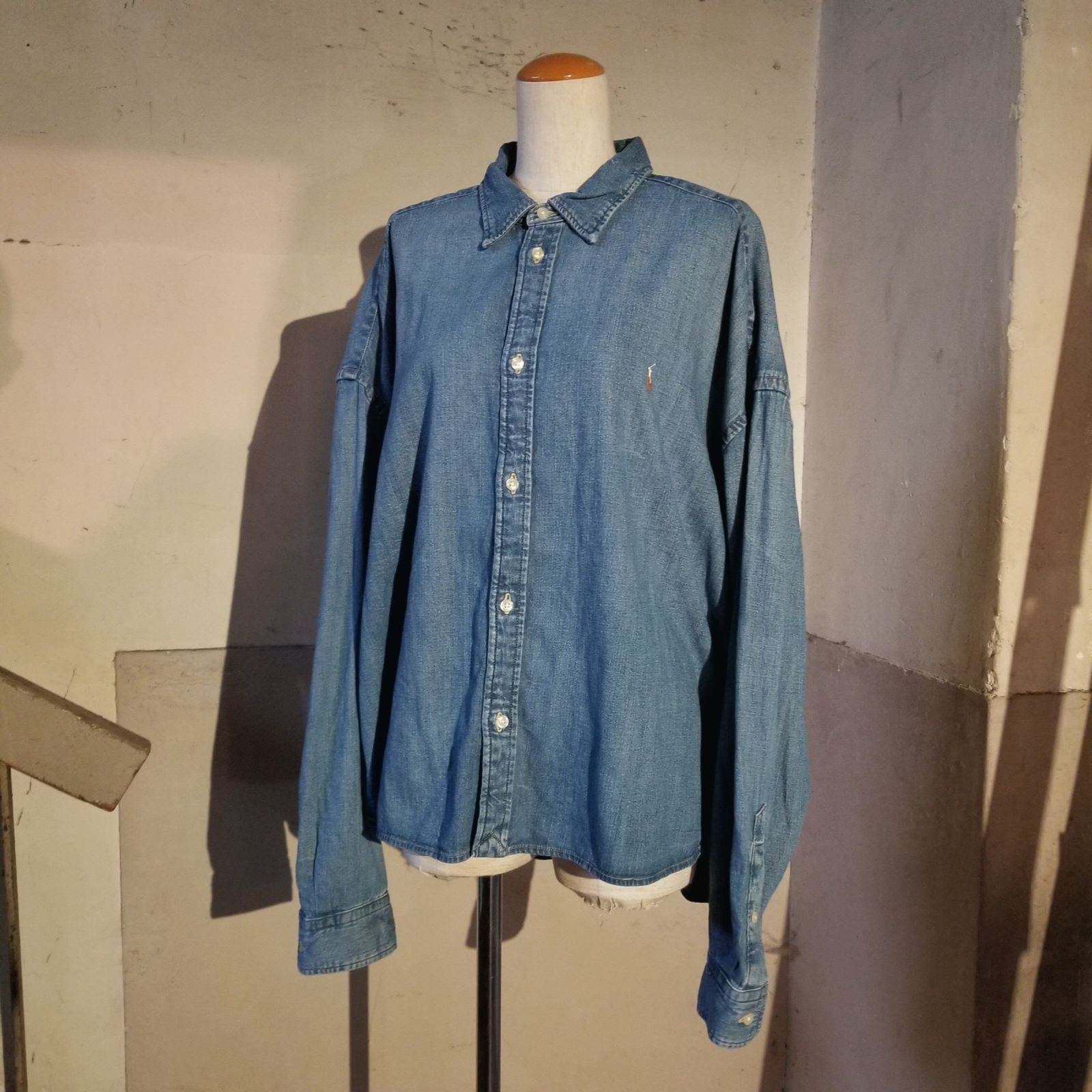Polo Ralph Lauren 24aw Cropped Boxy Denim Shirt XL ポロ