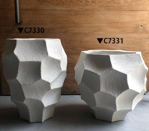 プランター プランターポット 白 ホワイト おしゃれ プランターカバー 鉢カバー プランター入れ 陶器 個性的 プランターポット 陶磁器 花器 観葉植物 多肉植物 底穴なし ディスプレイ 店舗装飾