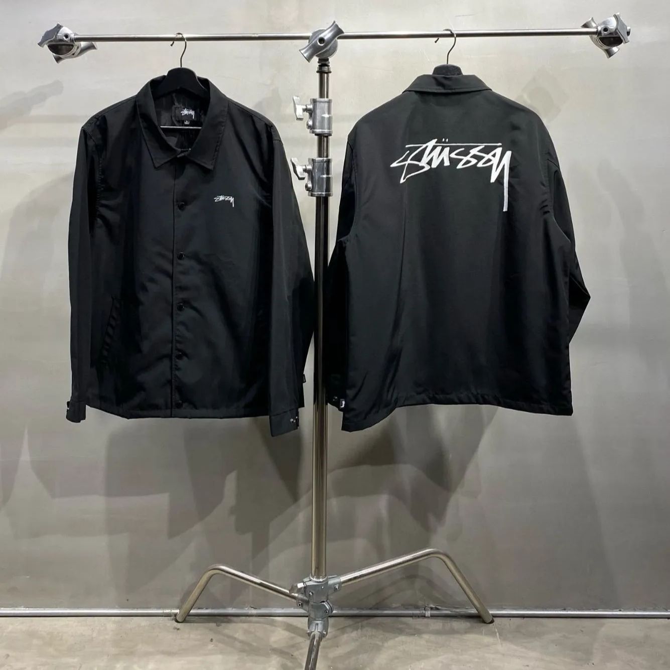 新作Stussy ステューシー ナイロンジャケット ストックロゴ