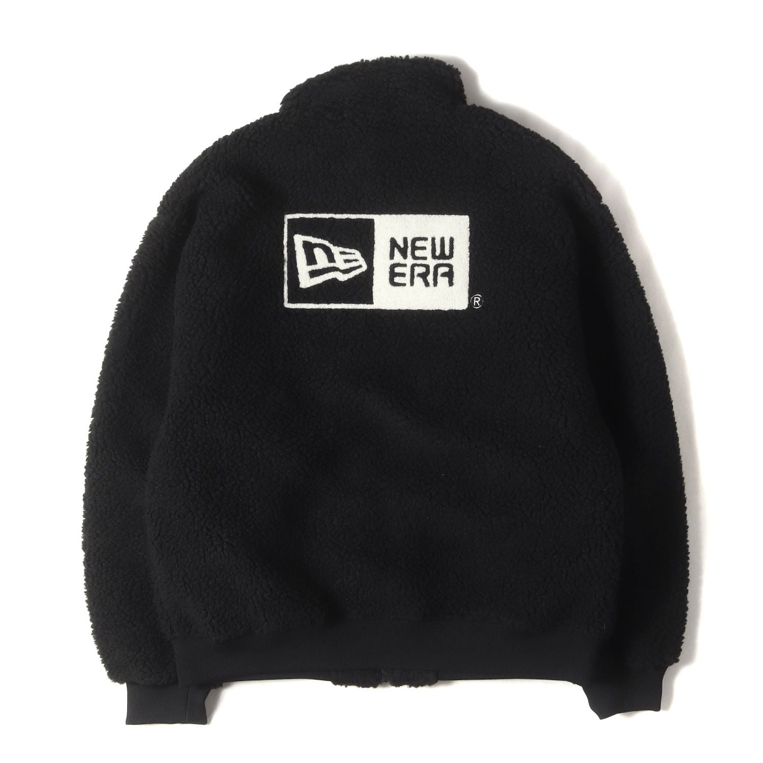 美品】NEW ERA ニューエラ ジャケット ブラック 黒 サイズ:XL | ロゴ