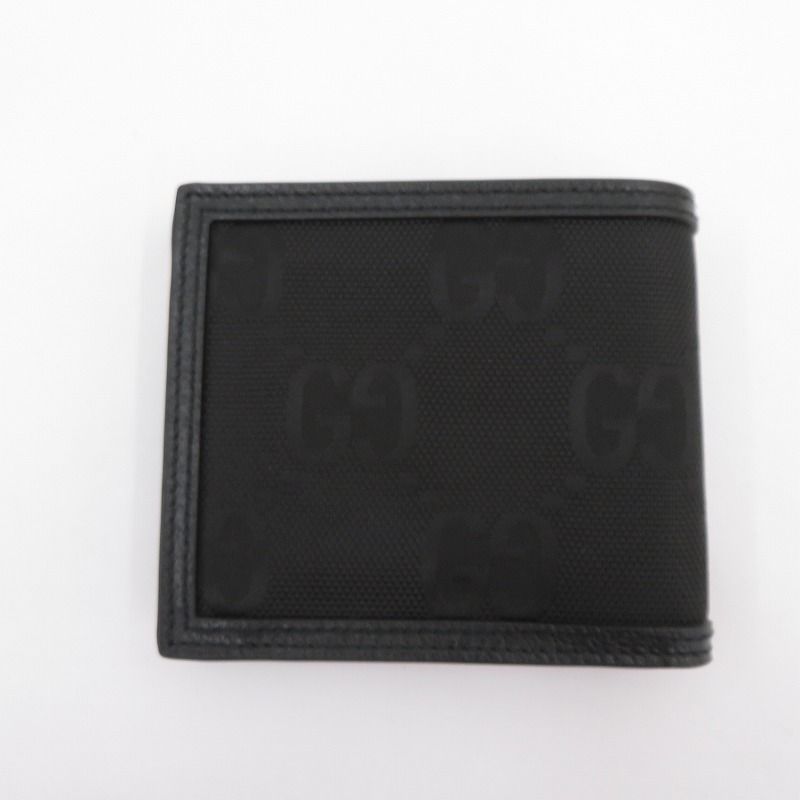 瀬戸大橋店 GUCCI グッチ 二つ折り財布 グッチシマ OFF THE GRID 625574 496334 ブラック 125