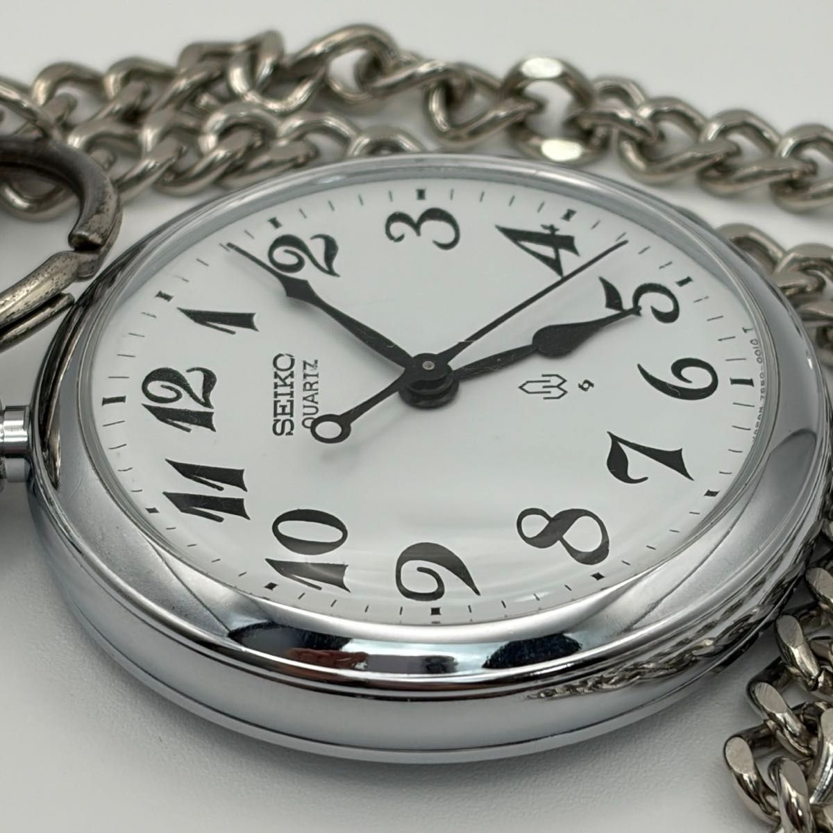 希少 SEIKO セイコー 懐中時計 鉄道時計 7C11-0010 クオーツ式  