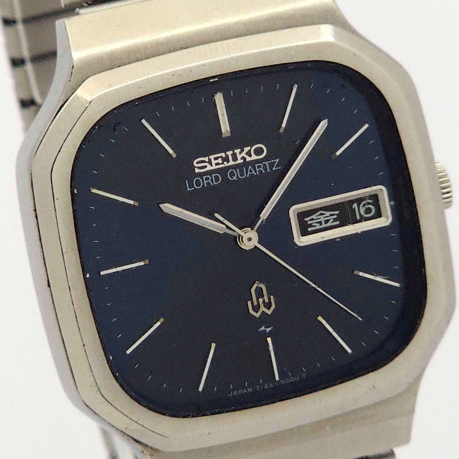 SEIKO セイコー ロードクォーツ 7143-500A QZ 動作品 濃青 - メルカリ