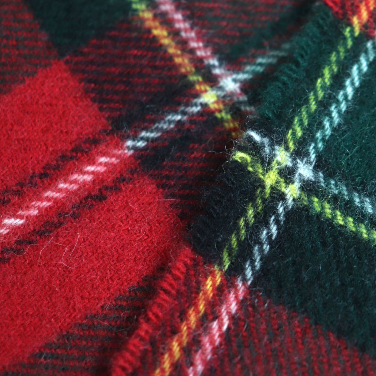 未使用品▽CELINE セリーヌ チェック柄 フリンジ付き カシミヤ100  