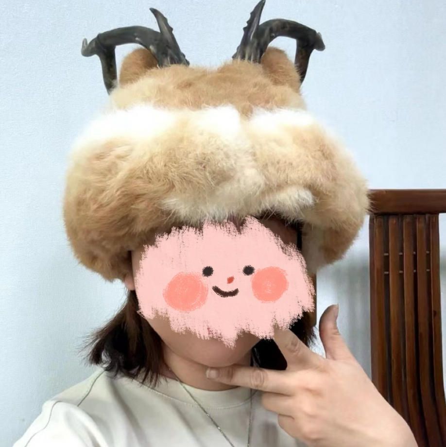 真皮動物兎馬毛 振り子旅行撮影道具