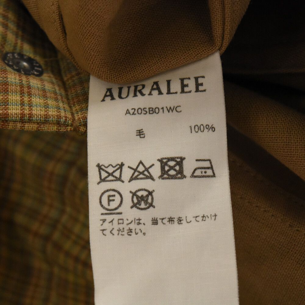 AURALEE (オーラリー) 20SS HARD TWIST WOOL DOUBLE FACE CHECK 