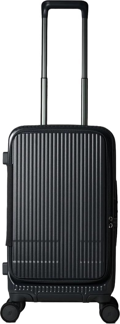 無印良品 半分の厚みで収納できるソフトキャリーケース 大型 63L 黒