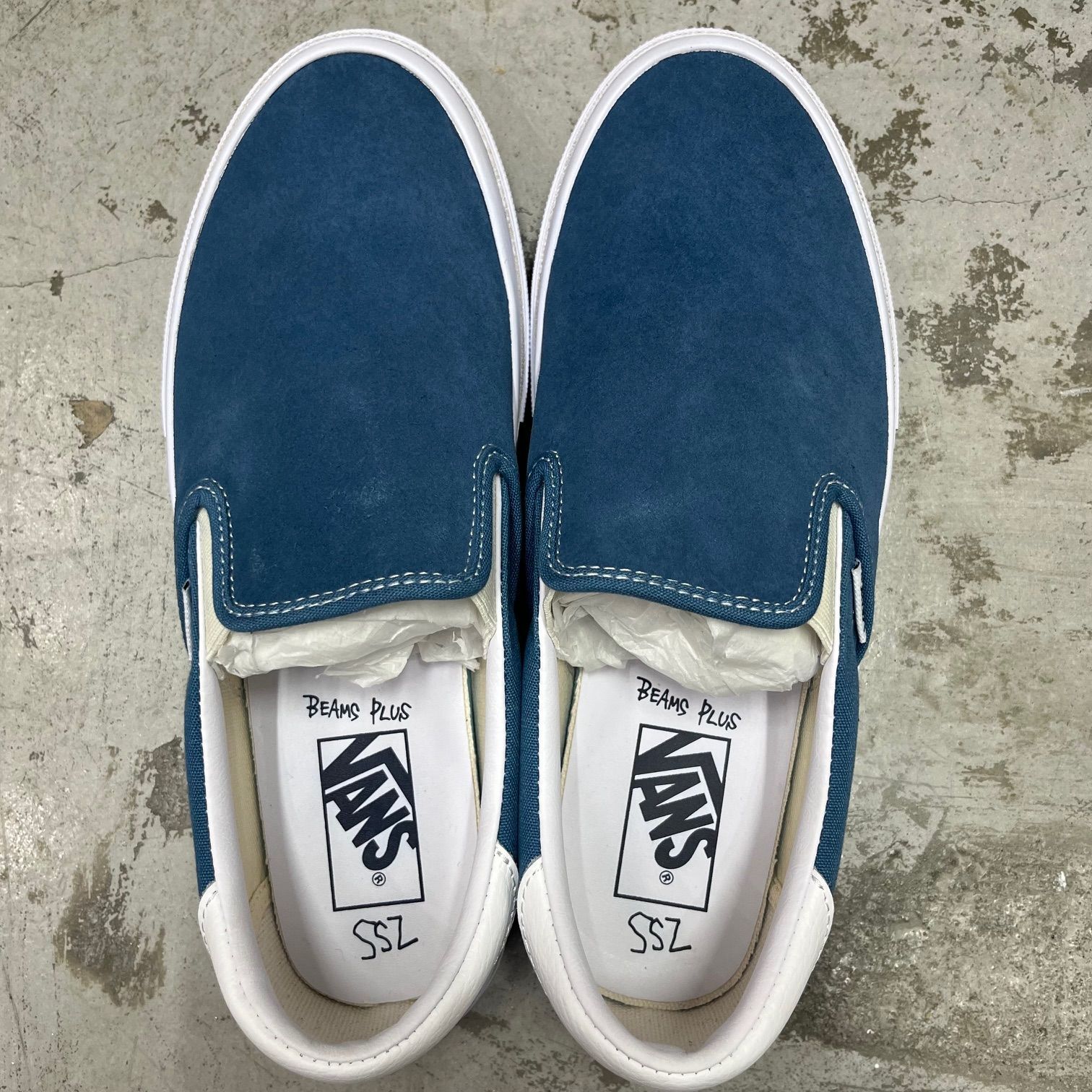 新品 VANS SSZ BEAMS PLUS スエード スリッポン スニーカー バンズ 