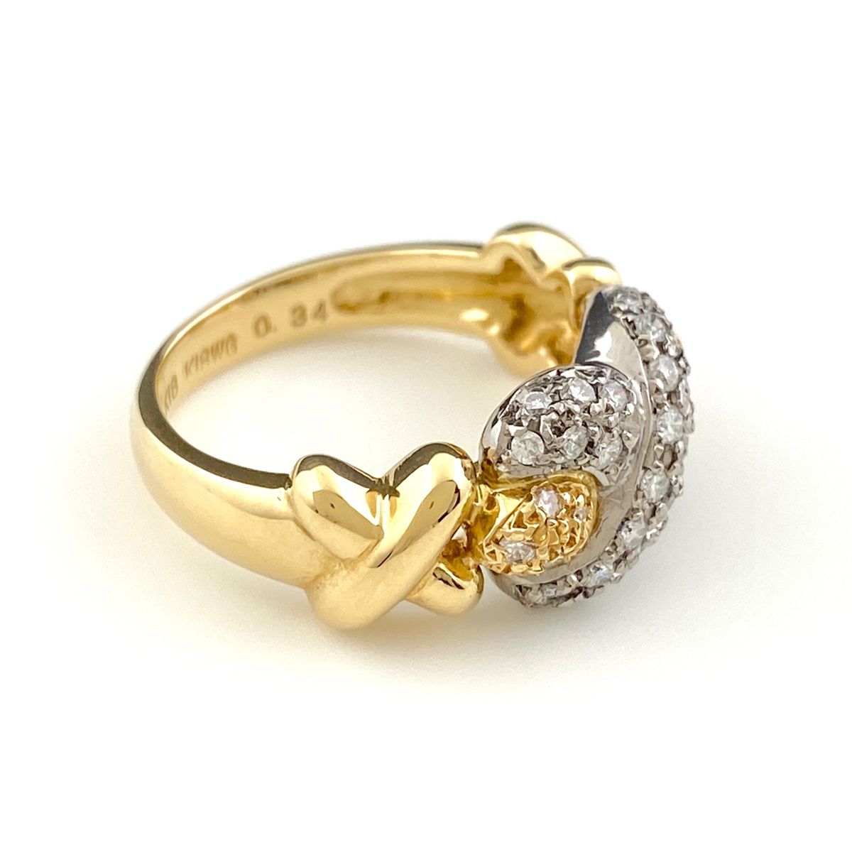 ユキコハナイ YUKIKO HANAI メレダイヤ デザインリング YG イエロー  