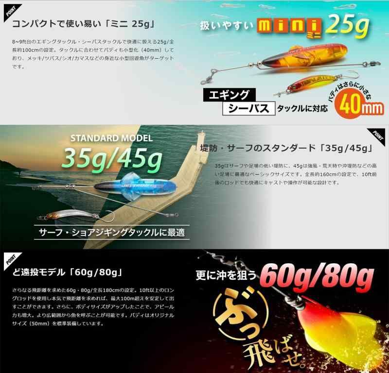 JACKALL - ジャッカル　ジェットロー　シラスセット　35g/45g 2個セット ジャッカル ジェットロー 35g シラスセット - 釣具のポイント