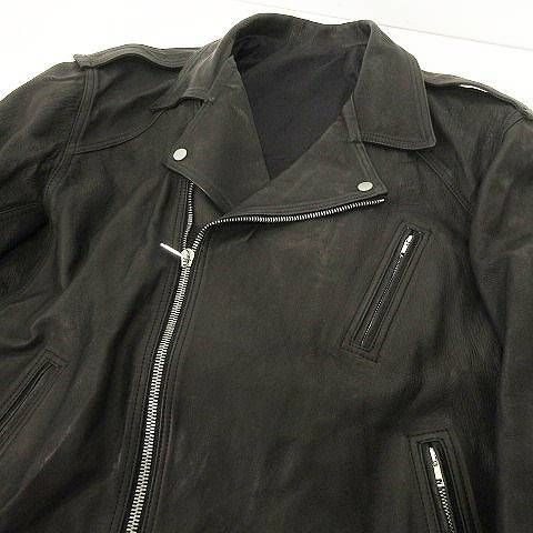 リックオウエンスRickOwensカーフレザーシングルライダース RICK OWENS LOカーフレザー MOLLINOレザージャケット XS - メルカリ