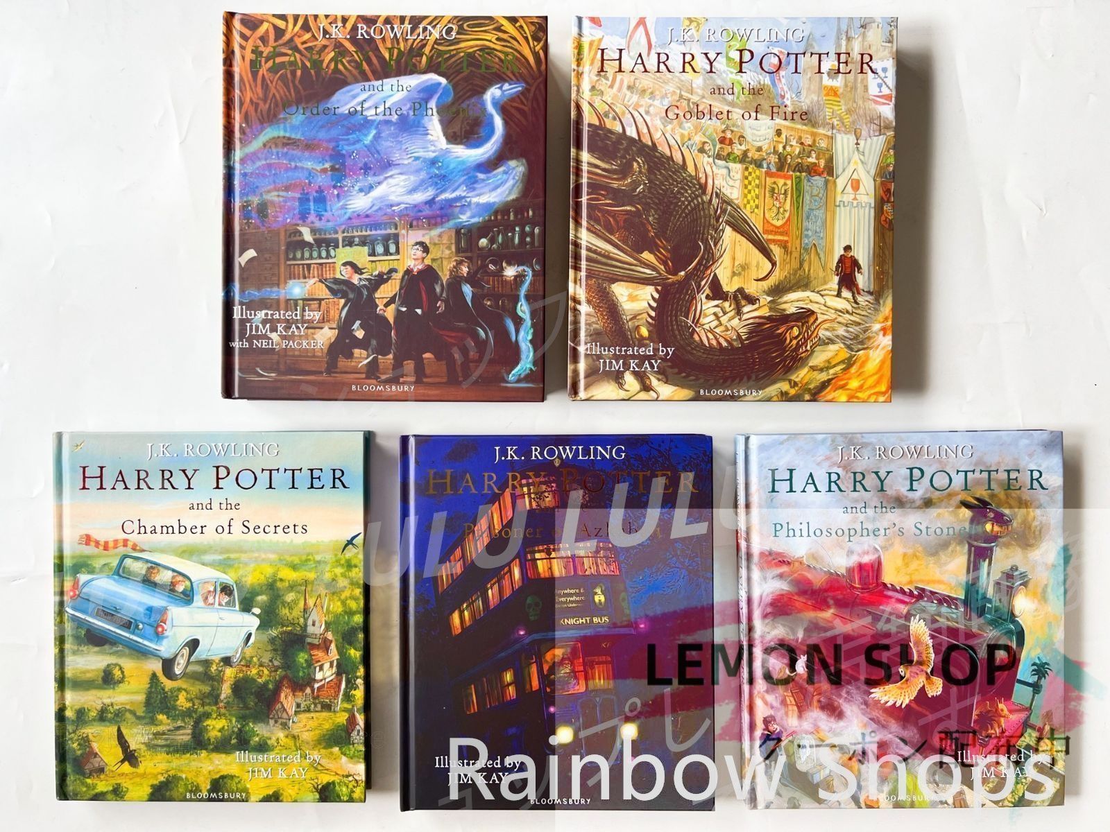 Harry Potter Illustrated Edition イラストバージョン 5冊セット 英語絵本 洋書 sh14 LEMON SHOPS