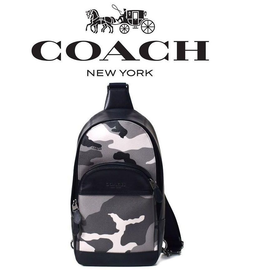 COACHバッグ F75879 カモフラ迷彩 ボディーバッグ メンズ斜めかけ COACHバッグ F75879 カモフラ迷彩 ボディーバッグ メンズ斜めかけ