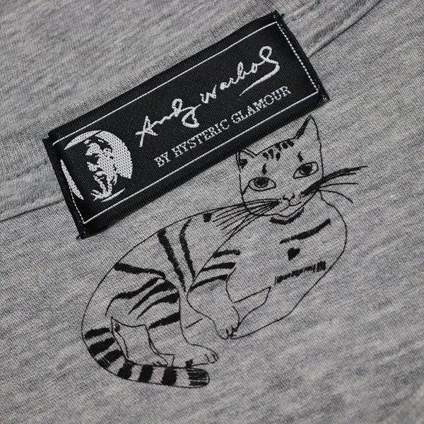 ヒステリックグラマー × andy warhol コラボ スカル 総柄トップス ☆ アンディウォーホル バイ ヒステリックグラマー スカル総柄