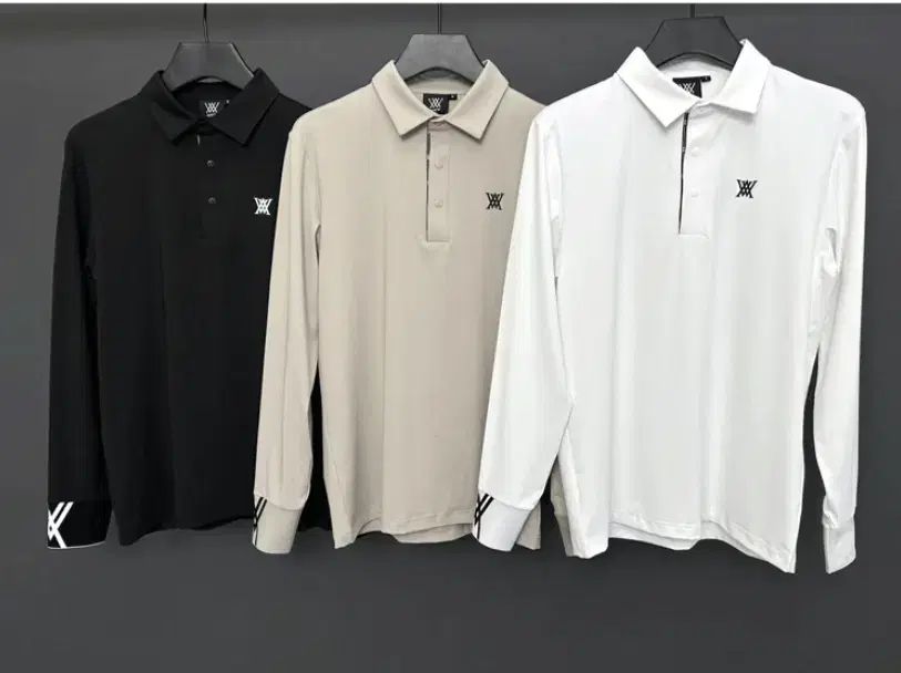 ANEW ゴルフ メンズ 長袖 ジッパー カラー Tシャツ