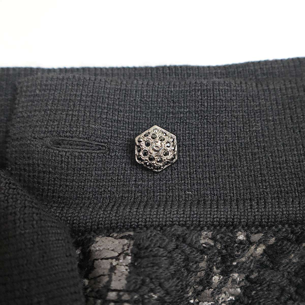 CHANEL シャネル ウールニットスカート P42496K04282 ブラック