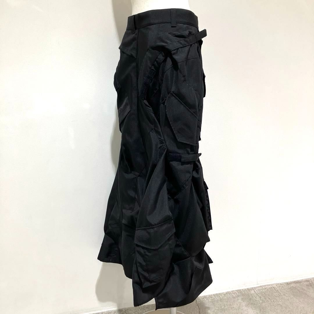 JM-S003 ジュンヤワタナベ コムデギャルソンJUNYA WATANABE COMME des GARCONS エステルギャバ  再構築ミリタリースカート 黒 Mサイズ 2024年S/S - メルカリ