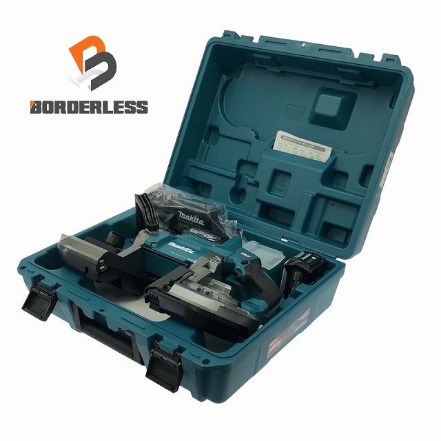 makita マキタ 40Vmax 充電式ポータブルバンドソー PB001GRDX バッテリー2個 40Vmax 2.5Ah 充電器 ケース付き 107844