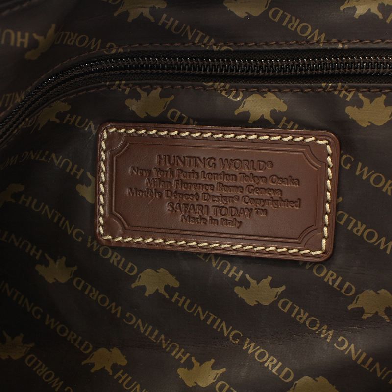 チャンスケ✨HUNTING WORLD サファリトゥデイ ボストンバッグ 希少】ハンティングワールドサファリトゥデイ ボストンバッグ 2way茶