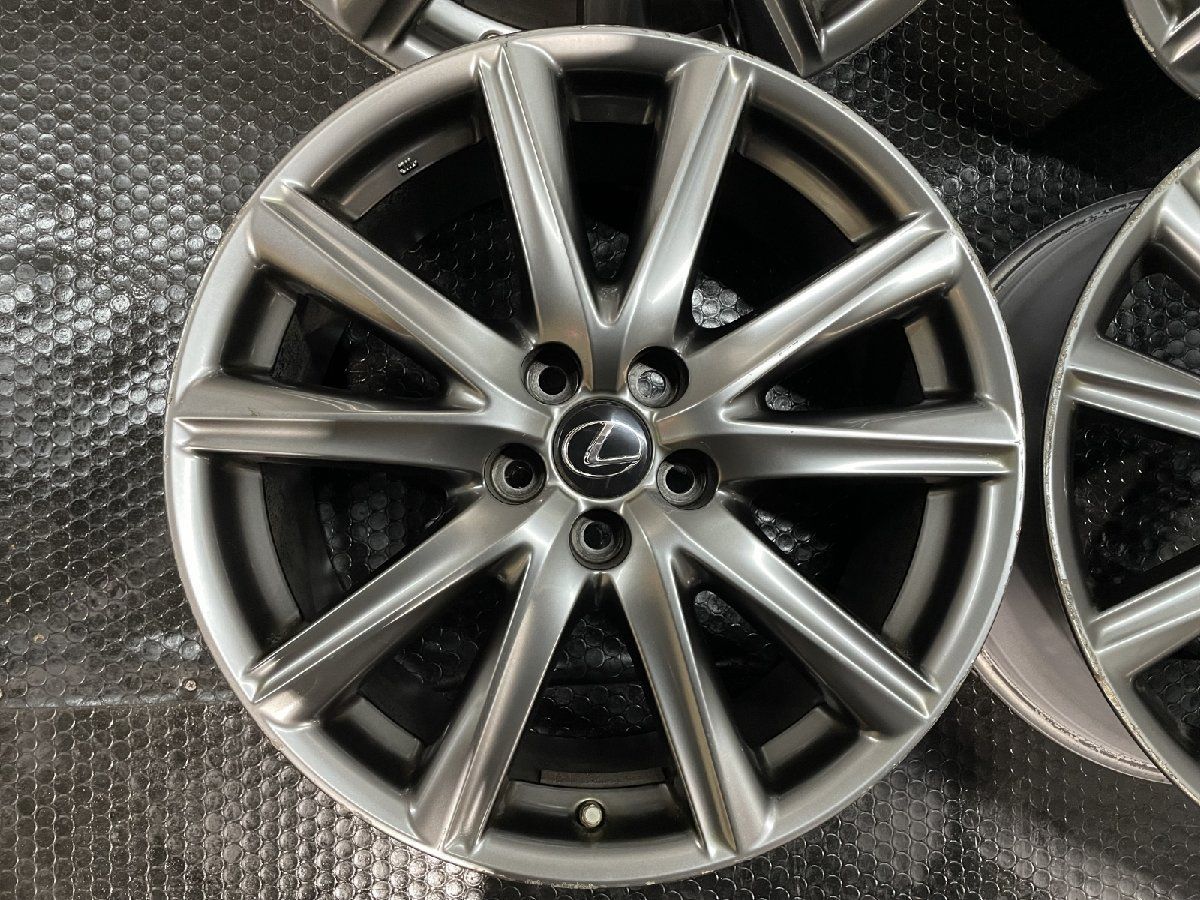 LEXUS GS Fスポーツ 純正ホイール 19インチ 4本 8J5HPCD114.3 45 ハイグロス 空気圧センサー付 アルファード ヴェルファイアにも MHZ801MY
