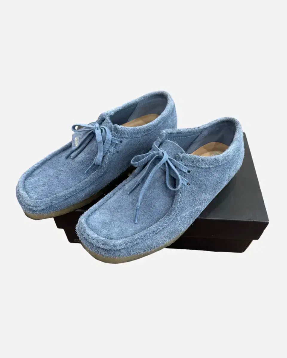 海外版 Clarks クラークス ワラビー フレンチ ブルー スエード UK8 EU42 サイズ