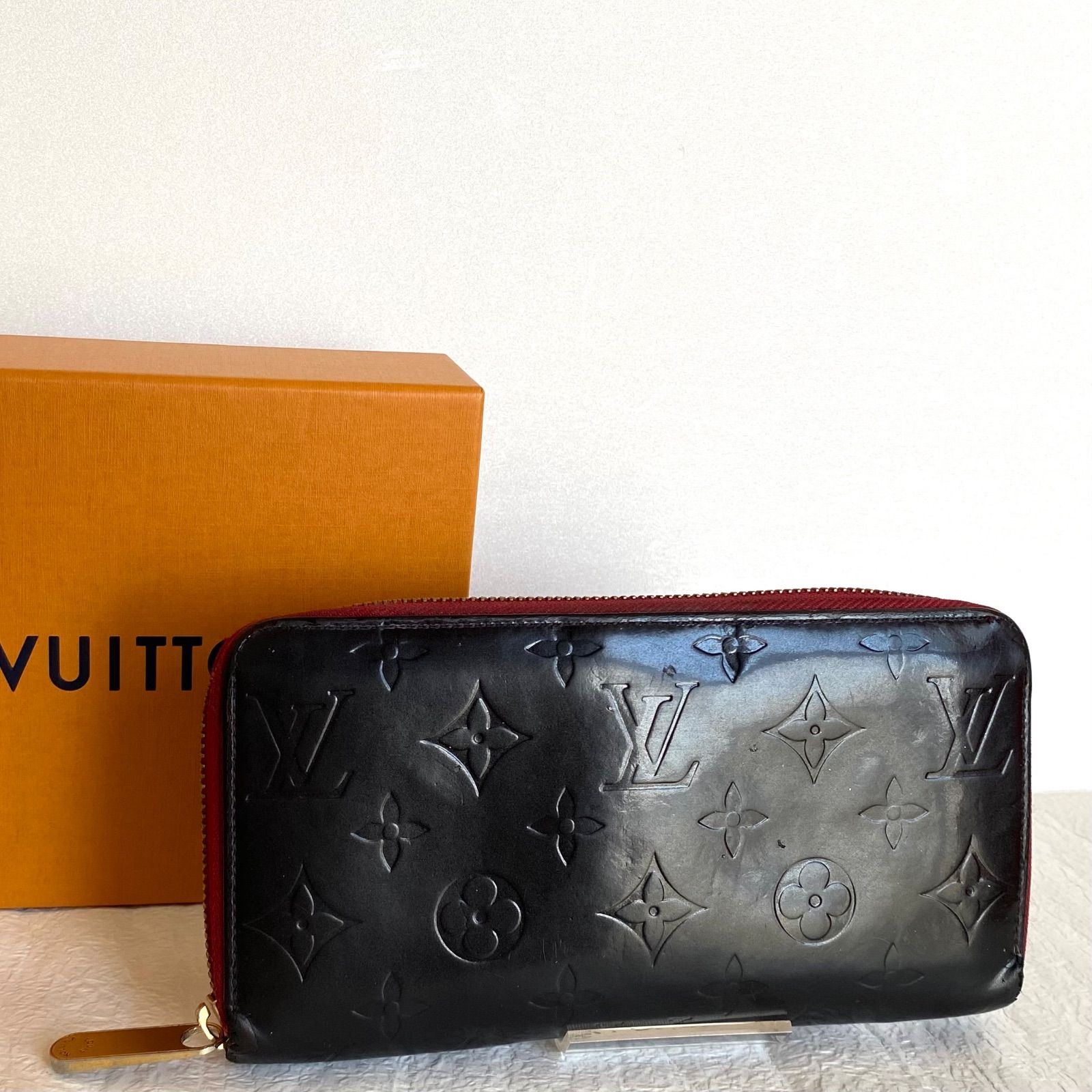 🖤美品🖤LOUIS VUITTON　長財布　ヴェルニ　ジッピーウォレットマットブラック黒　ルイヴィトン　シリアルナンバーあり！