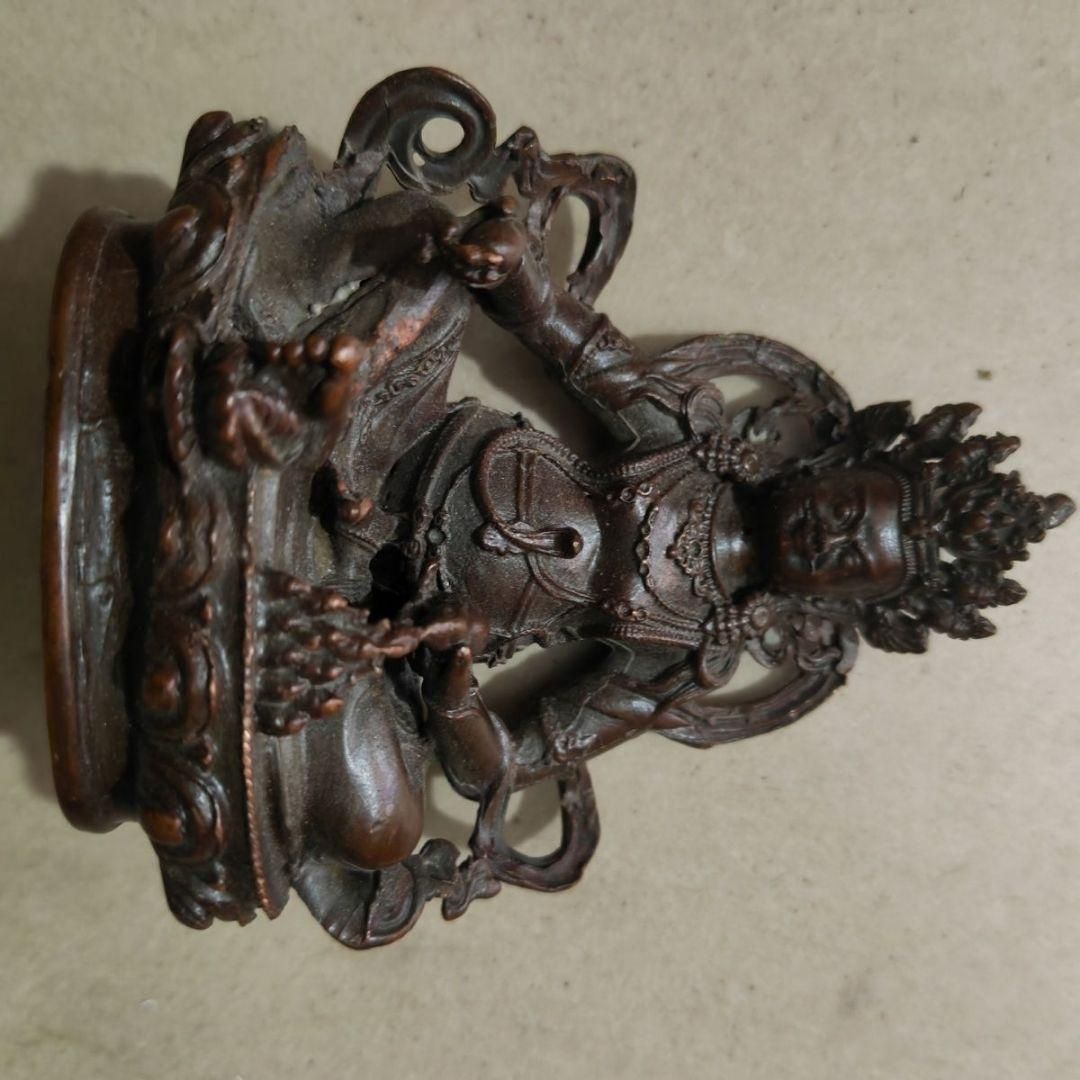 仏教美術 黄財神 仏堂奉納 招財 進宝を 銅製品 工芸品 置物 - メルカリ