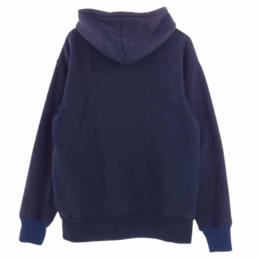 Supreme シュプリーム パーカー 90s 初期 カナダ製 Arc Logo Zip Up Hoodie アーチロゴ サーマル スウェット ジップ  アップ パーカー ネイビー系 L【中古】